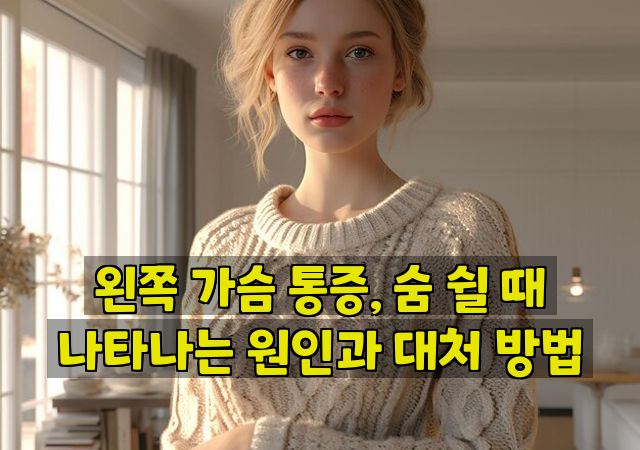 왼쪽 가슴 통증, 숨 쉴 때 나타나는 원인과 대처 방법